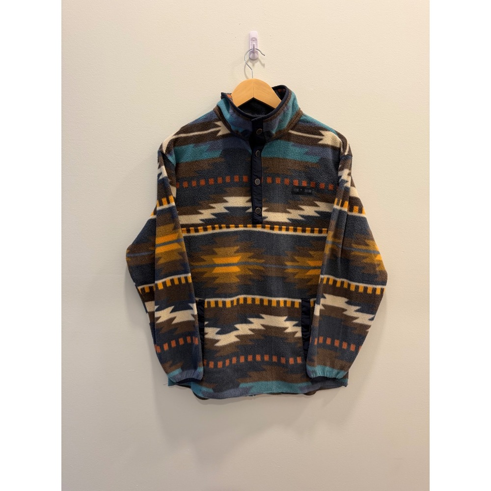 CINCH Women's XS Southwestern Fleece Pullover Aztec Western 1/4 Snap Rodeo